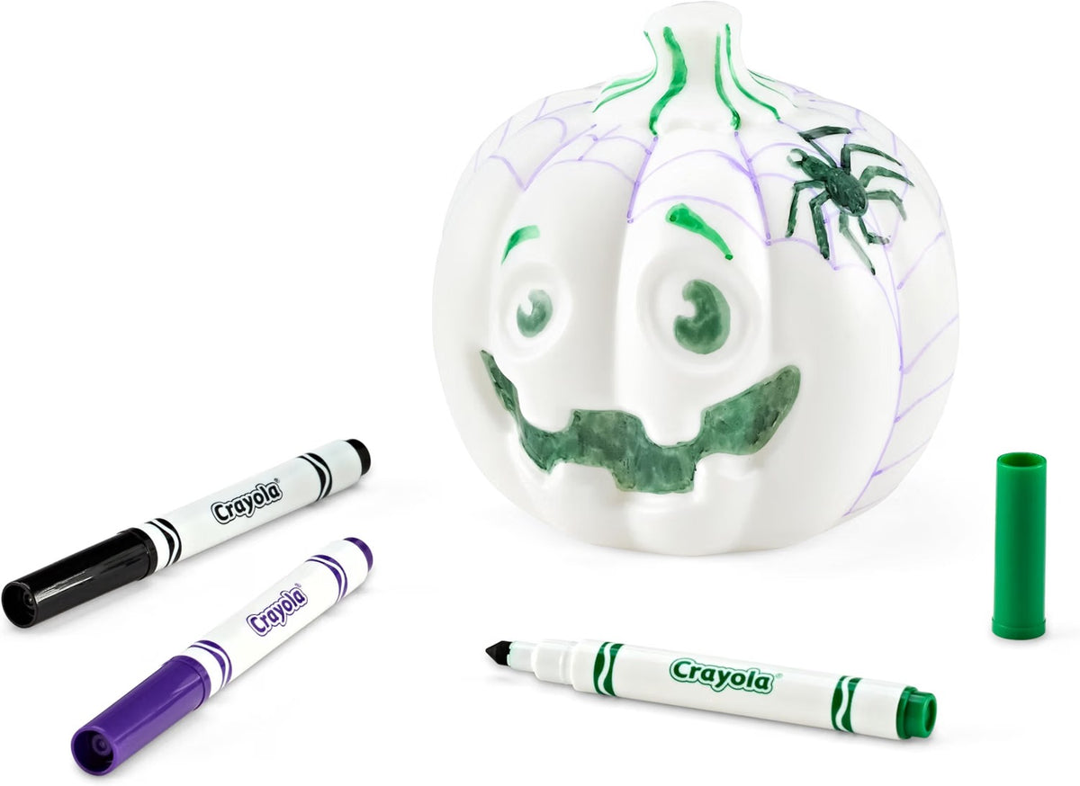 Crayola Light-Ups - Jack-O-Lantern, Reusable Light Up Pumpkin Toy, Halloween Craft, Cute Glow in The Dark Decor & Night Light, Halloween Toy, Ages 4, 5, 6