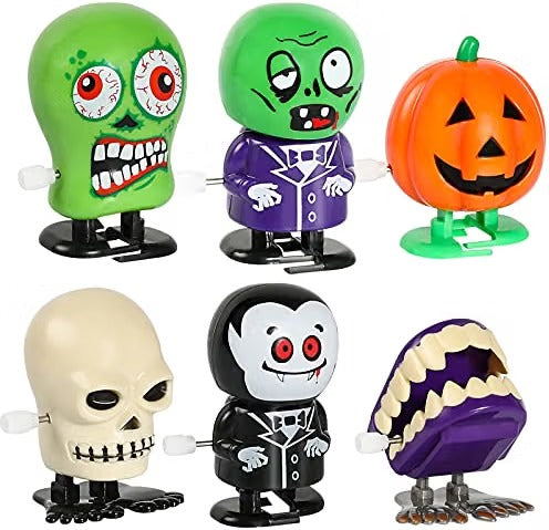 12pcs Halloween Wind Up Toys Assortment for Halloween Party Favors