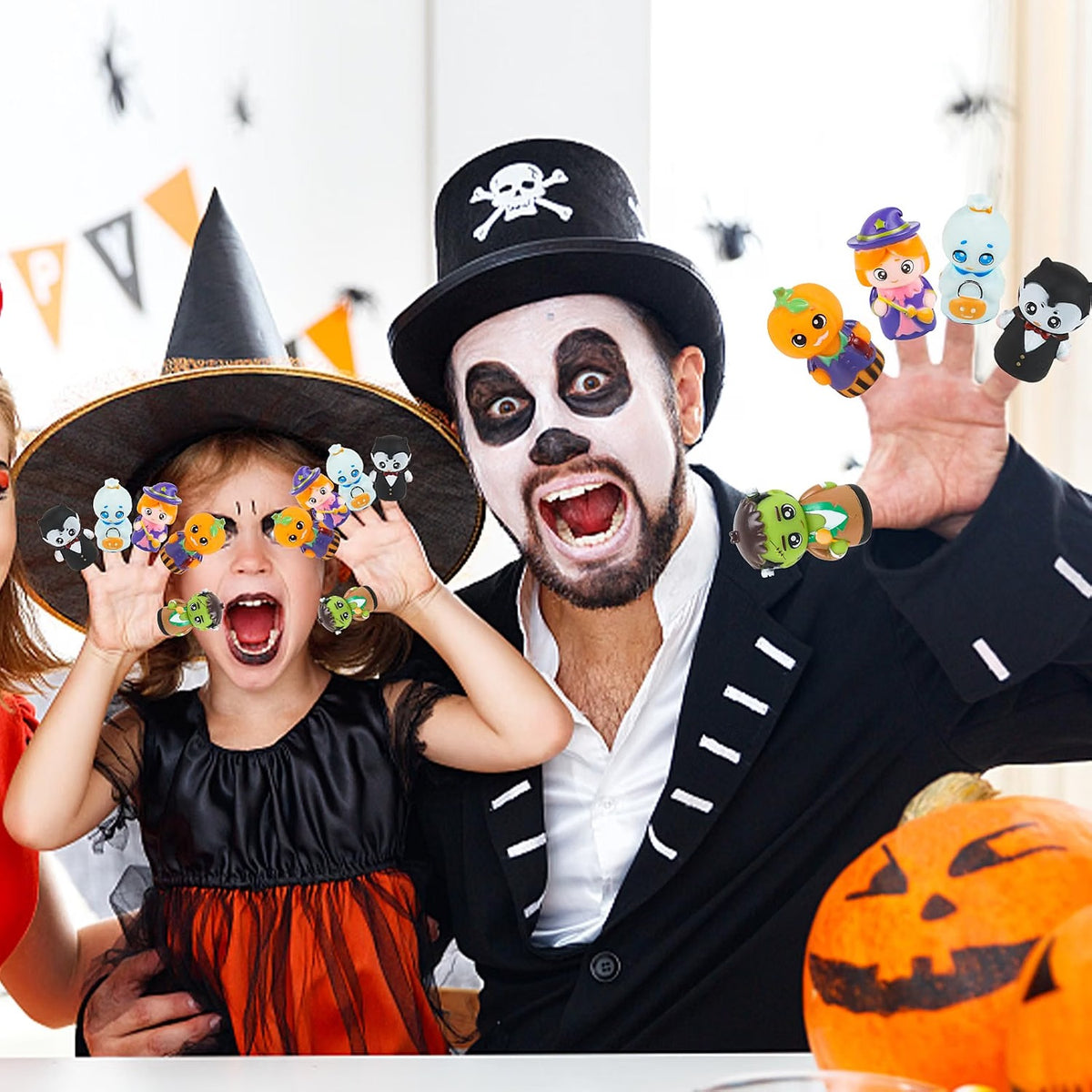 FOIMAS Halloween Finger Puppets, 5-Piece Set