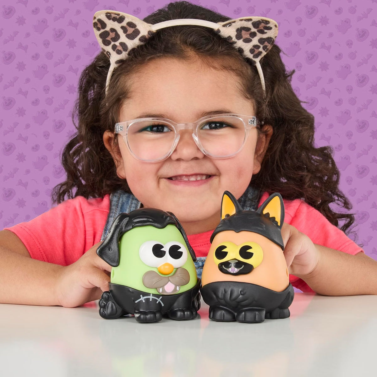 Potato Head Spooky Tots | 11 Pieces | Two 3-Inch Potato Bodies with 9 Accessories | Preschool Halloween Toys for Kids 2+