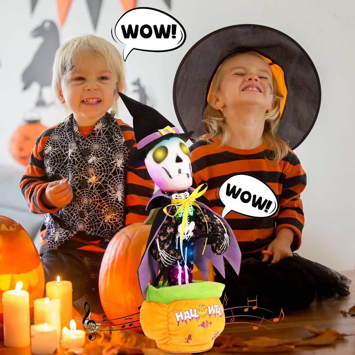 Halloween Skull Talking, Singing & Dancing Skeleton Toy