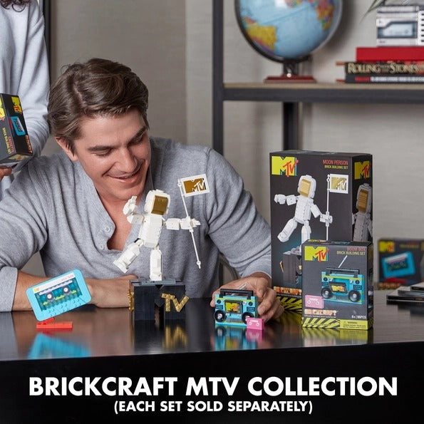 MTV Retro Boombox Building Set, 80s Music Decor