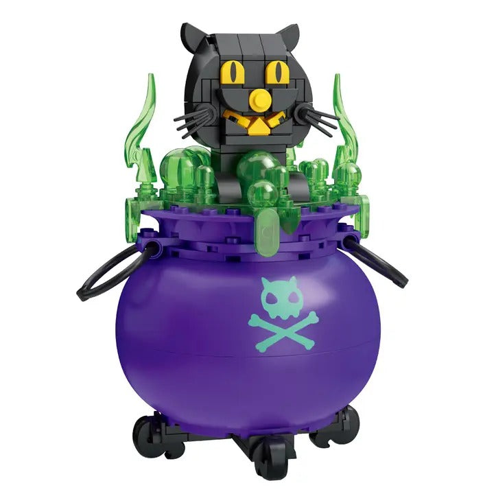 Brick Craft Cat Cauldron 2-in-1 Halloween Building Set