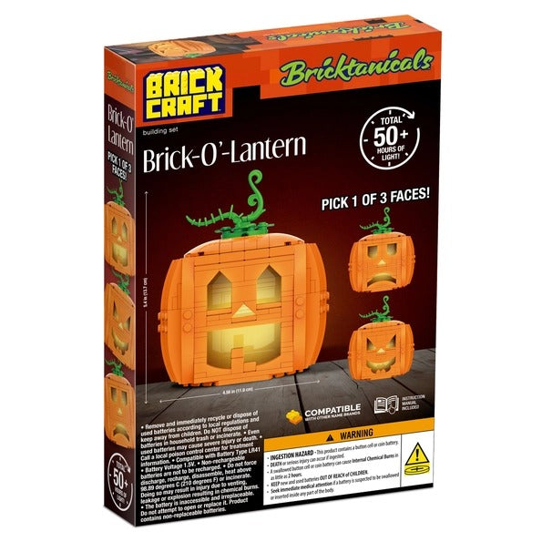Jack-O-Lantern Pumpkin Halloween Building Set 233pc