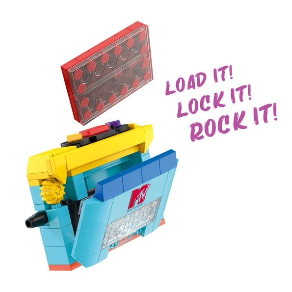 MTV Retro Cassette Player Building Set, 80s, 137 Pieces