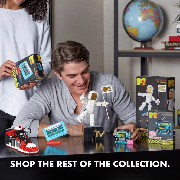 MTV Retro Cassette Player Building Set, 80s, 137 Pieces