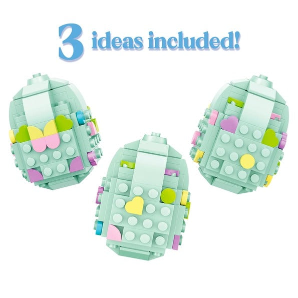 Easter Egg Building Set, Spring Decor Brick Kit 92pc