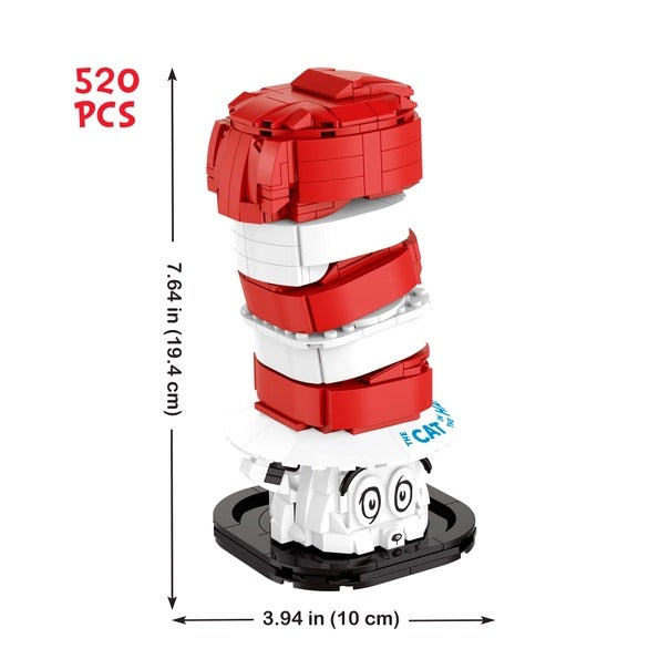 Cat in the Hat Dr. Seuss Bust Building Set 520pc