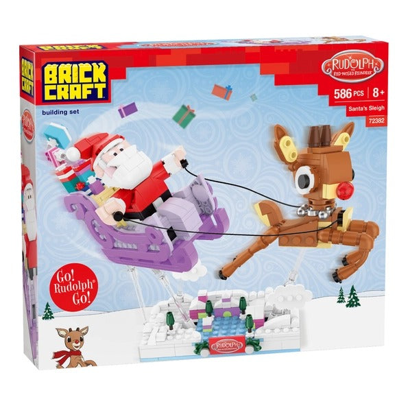 Rudolph Santa's Sleigh Christmas Building Set 586pc