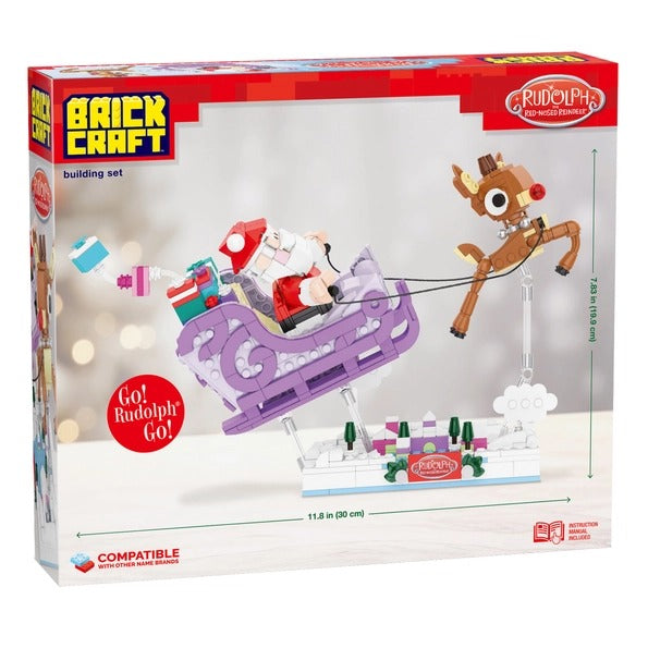 Rudolph Santa's Sleigh Christmas Building Set 586pc