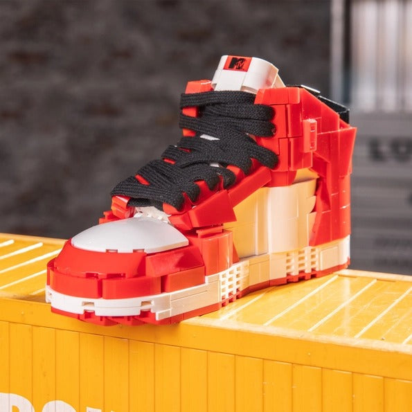MTV High Top Sneaker Building Set, 80s Decor 562pc