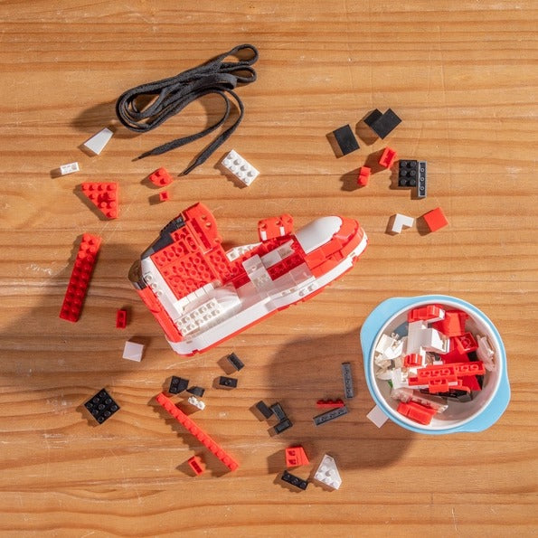 MTV High Top Sneaker Building Set, 80s Decor 562pc
