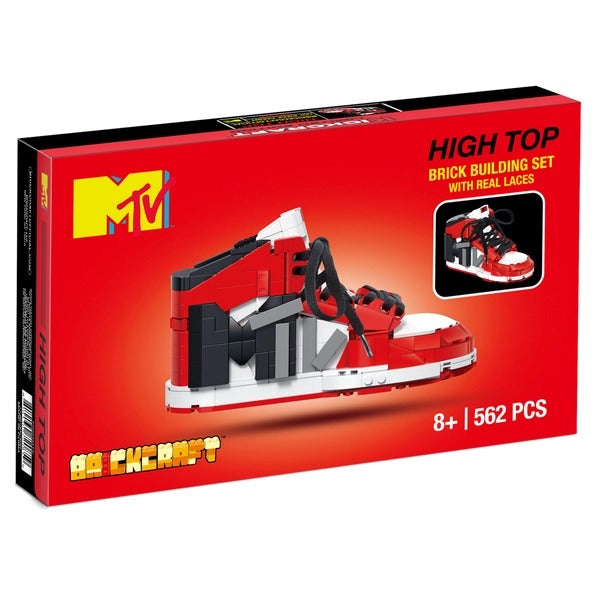 MTV High Top Sneaker Building Set, 80s Decor 562pc