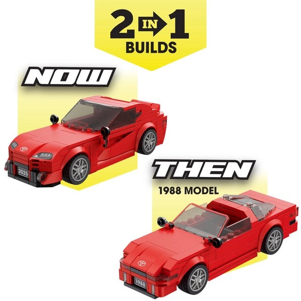 Toyota Supra 2-in-1 Now & Then Car Building Set 283pc