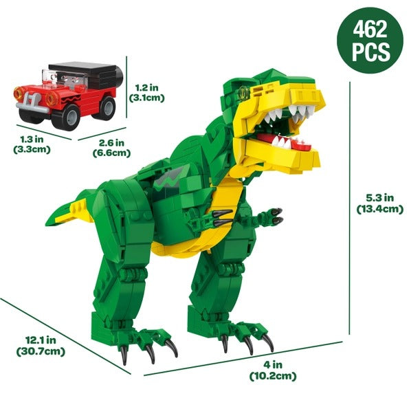 Crayola Poseable T-Rex Dinosaur Building Set 462pc