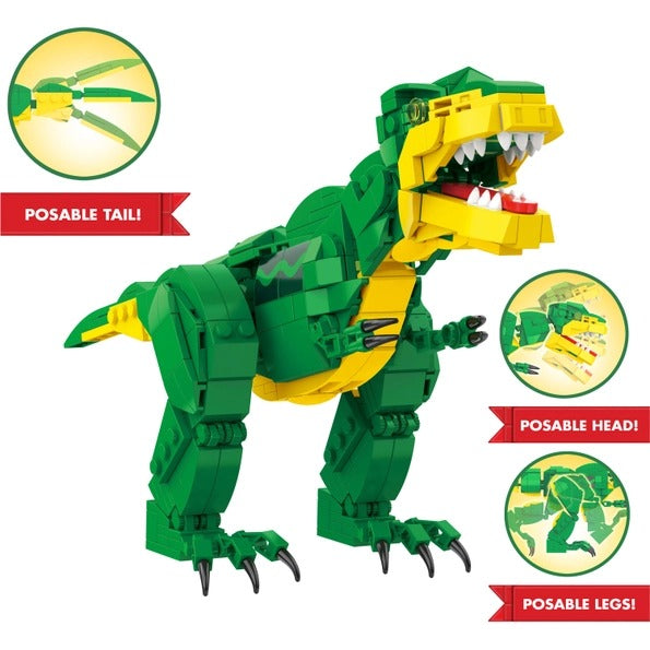 Crayola Poseable T-Rex Dinosaur Building Set 462pc