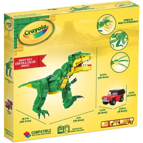 Crayola Poseable T-Rex Dinosaur Building Set 462pc