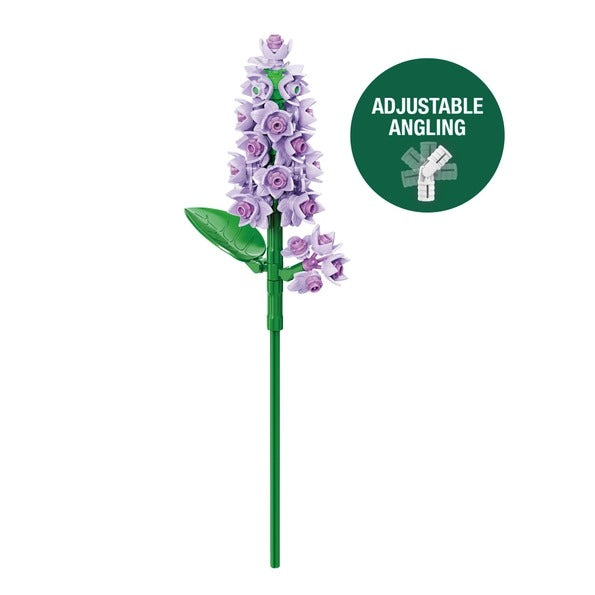 Lilac Flower Building Set, Brick Bouquet Decor 104pc