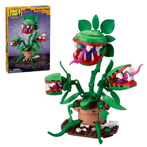 Brick Craft Monster Plant Building Set, 231 Pieces