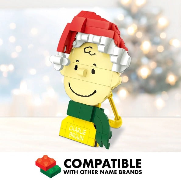 Peanuts Charlie Brown Holiday Ornament Building Set, 130 Pieces