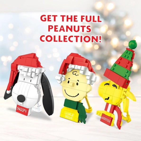 Peanuts Charlie Brown Holiday Ornament Building Set, 130 Pieces