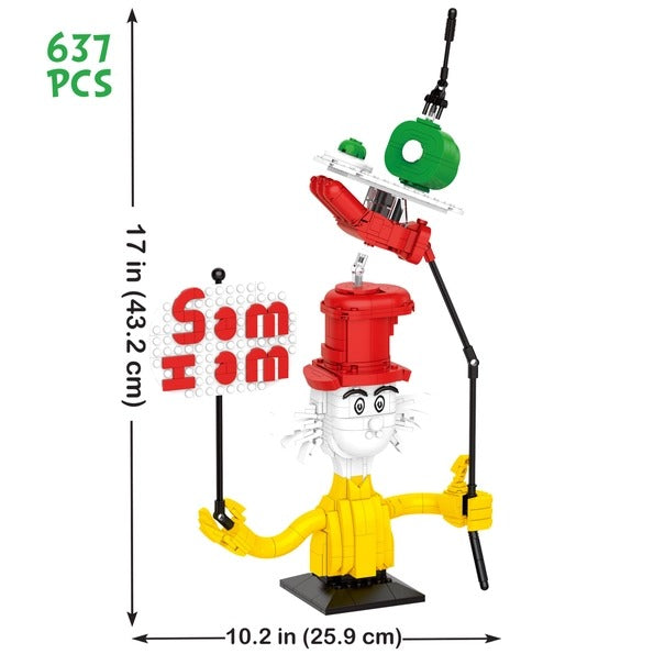 Dr. Seuss Green Eggs and Ham Sam-I-Am Building Set, 637 Pieces