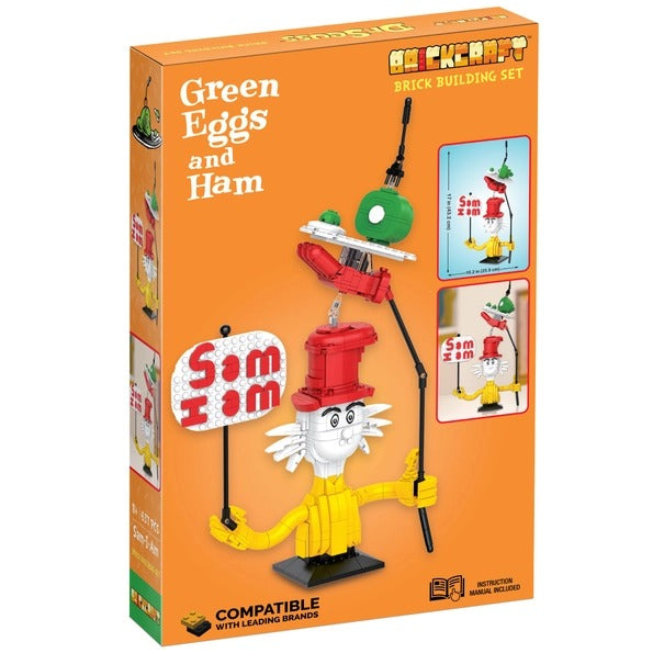 Dr. Seuss Green Eggs and Ham Sam-I-Am Building Set, 637 Pieces