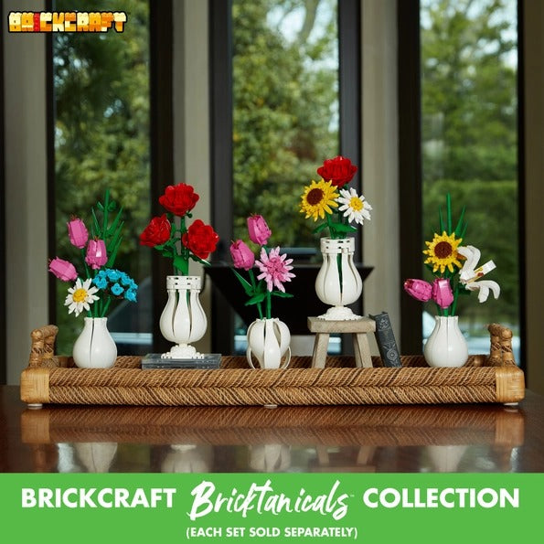 Bluebonnet Flower Building Set, Brick Bouquet Decor