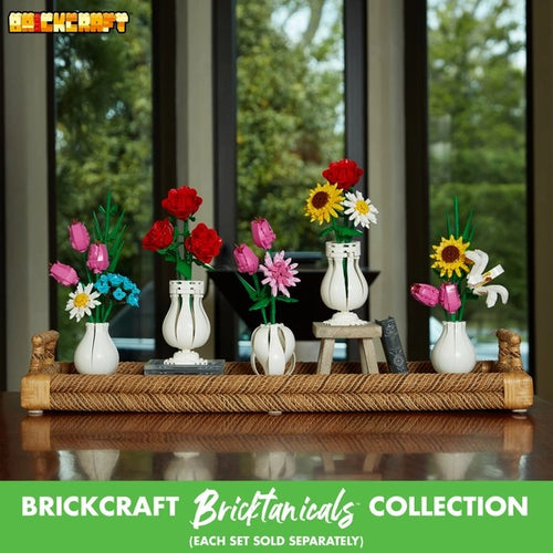 Bluebonnet Flower Building Set, Brick Bouquet Decor