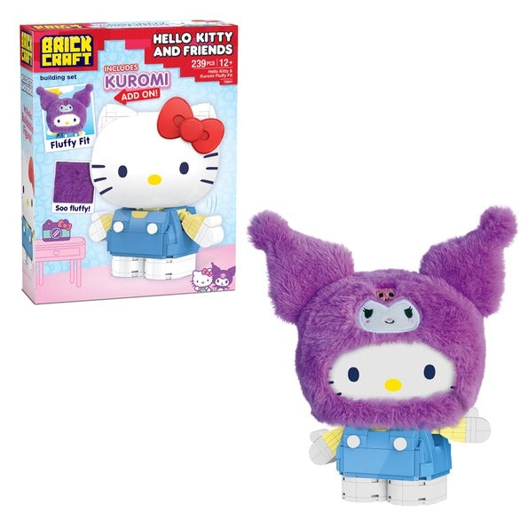 Hello Kitty & Kuromi Fluffy Fit Building Set, Sanrio