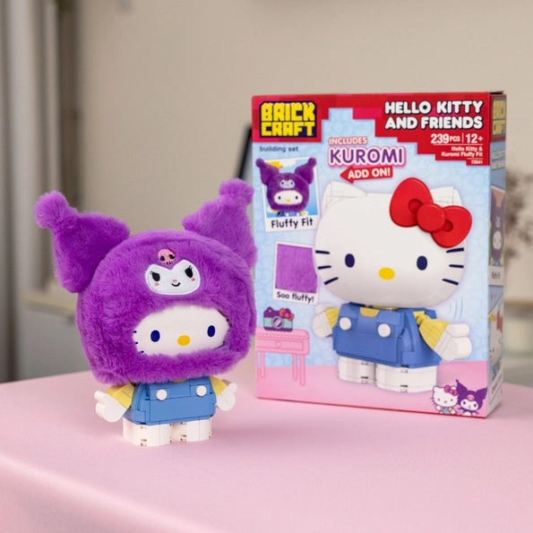 Hello Kitty & Kuromi Fluffy Fit Building Set, Sanrio