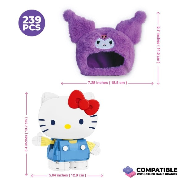 Hello Kitty & Kuromi Fluffy Fit Building Set, Sanrio