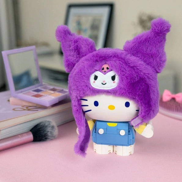 Hello Kitty & Kuromi Fluffy Fit Building Set, Sanrio