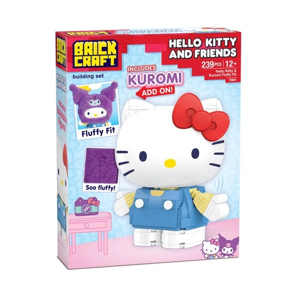Hello Kitty & Kuromi Fluffy Fit Building Set, Sanrio