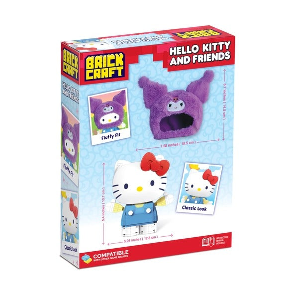 Hello Kitty & Kuromi Fluffy Fit Building Set, Sanrio