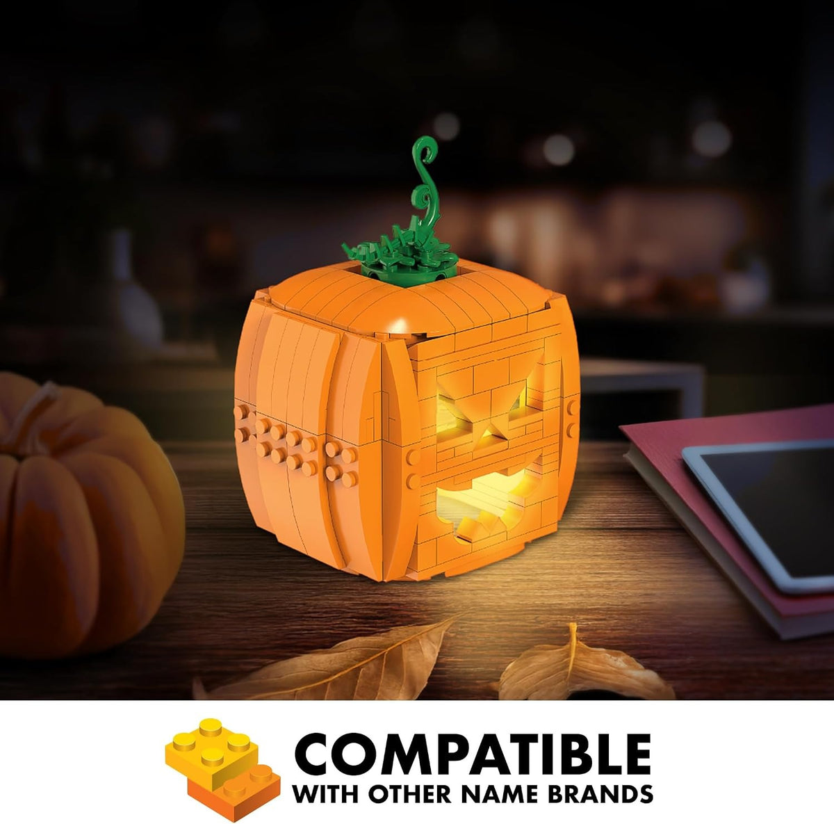 Brickcraft Brick O’-Lantern Building Kit – 233 Pieces