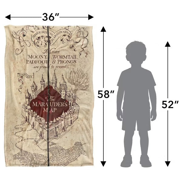 Harry Potter Marauder's Map Silky Touch Throw Blanket – 36" x 58"