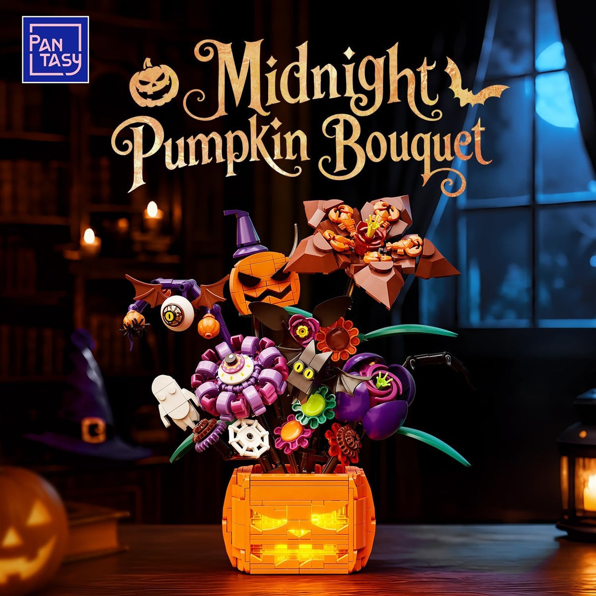 PANTASY Halloween Bouquet Building Set with Lights