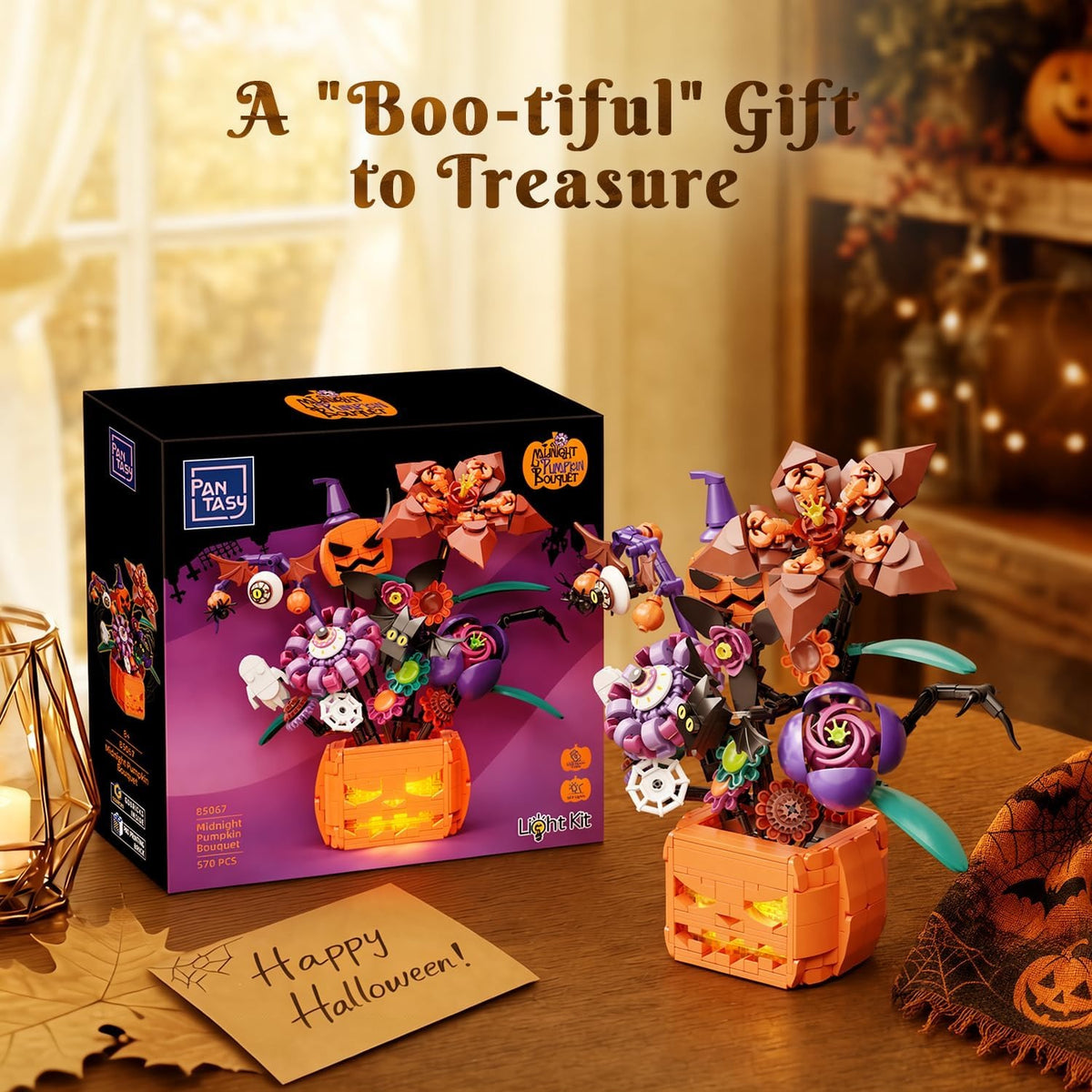 PANTASY Halloween Bouquet Building Set with Lights