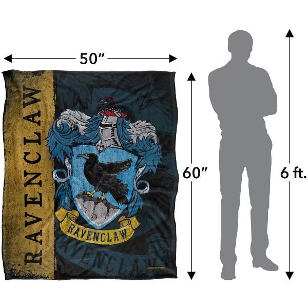 Harry Potter Ravenclaw House Crest Silky Touch Throw Blanket – 50" x 60"