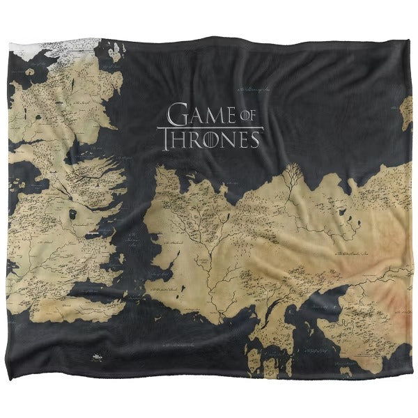Game of Thrones Westeros Map Silky Touch Throw Blanket – 50" x 60"