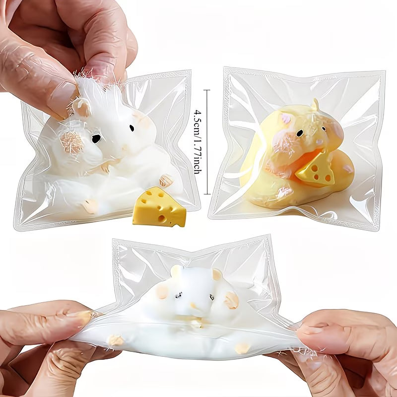 Hamster Squishy Toy - Soft Sensory Stress Ball for Kids & Adults