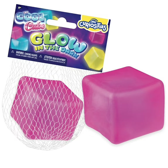ORB Curiosities Cool Cubes Glow in the Dark Stress Cube Toys 3 Pack
