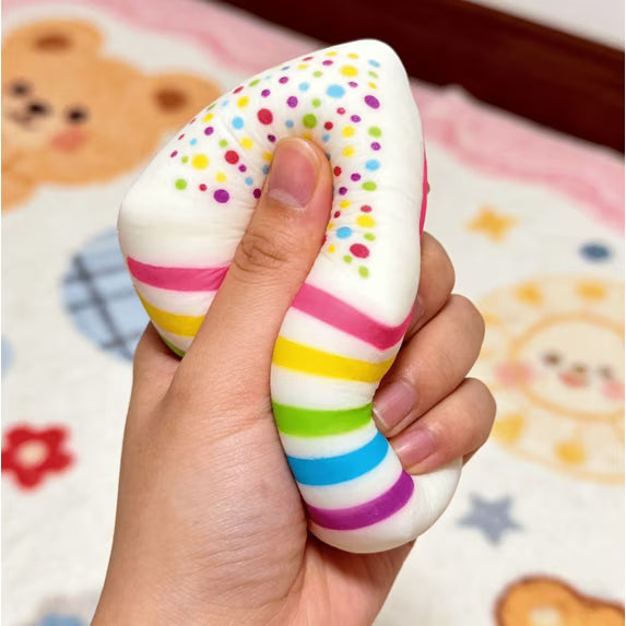 5" Viral Rainbow Layer Cake Squishy Toys - Smush Mart Giant Dessert Squishy