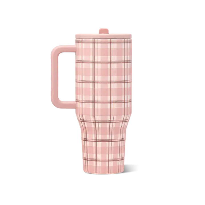 Pillow Talk Plaid HydroJug 40 oz Traveler Tumbler