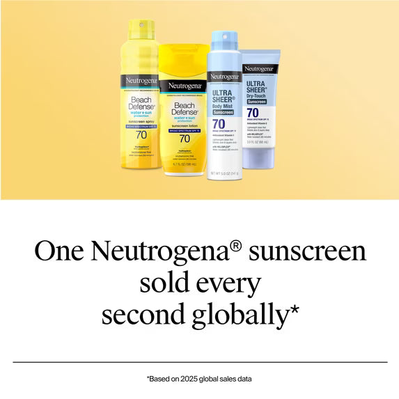 Neutrogena Ultra Sheer Dry-Touch Sunscreen Lotion Broad Spectrum SPF 70, 3 fl oz
