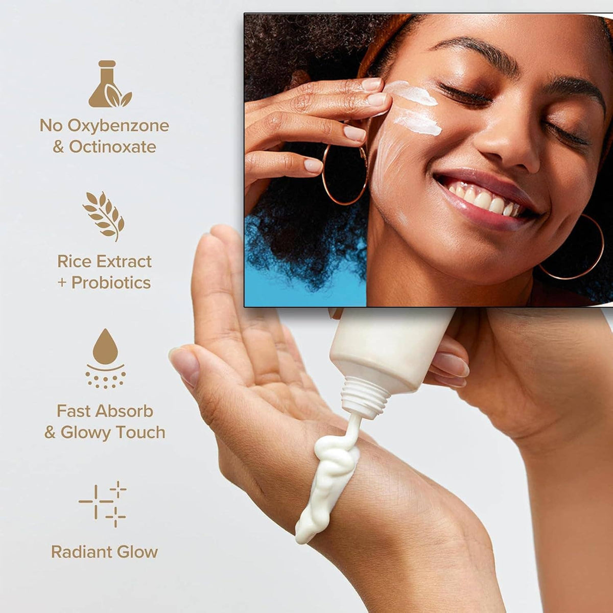 Relief Sun Organic Korean sunscreen SPF50+, PA++++ Riceand P