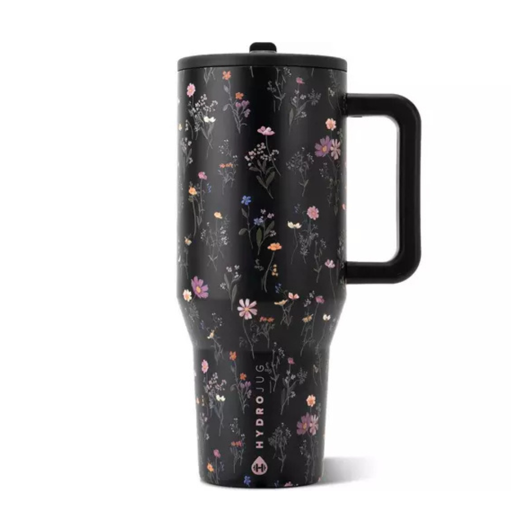 HydroJug Midnight Floral Traveler Tumbler - 40 oz