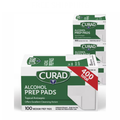Curad Alcohol Prep Pads, Medium 2-Ply, 400 Count