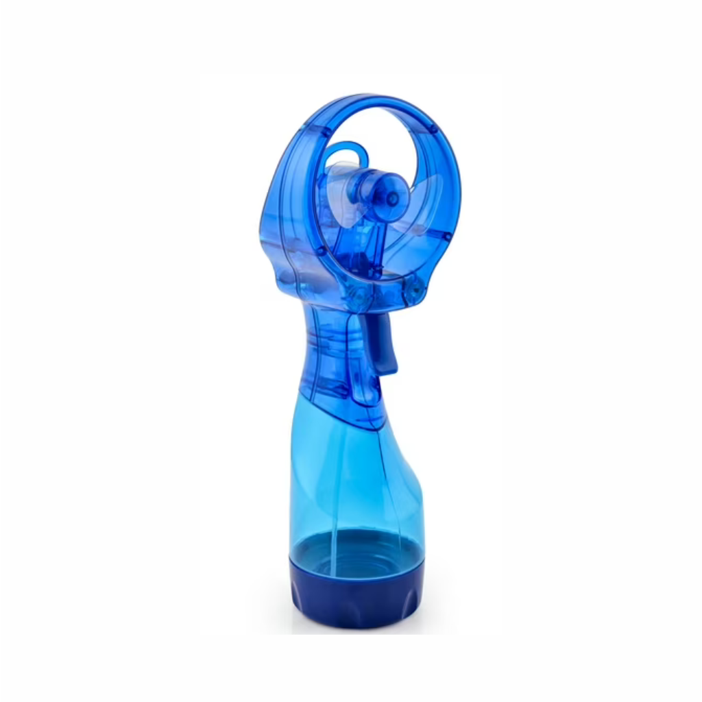 O2COOL Deluxe Handheld Battery Powered Water Misting Fan Blue